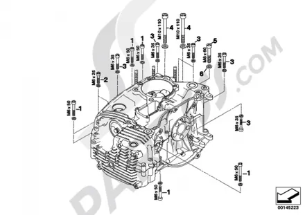 MOUNTING POINT CRANKCASE LEFT
