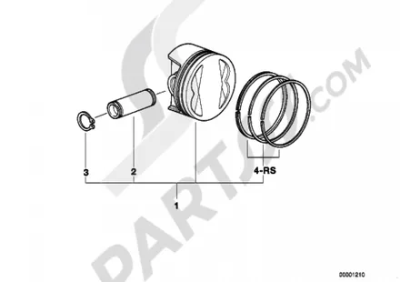 PISTON, SINGLE COMPONENTS