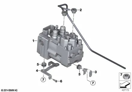 PRESSURE MODULATOR INTEGRAL ABS