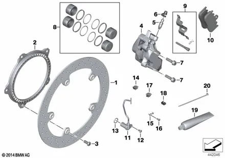FRONT BRAKE RIVET PACKAGE
