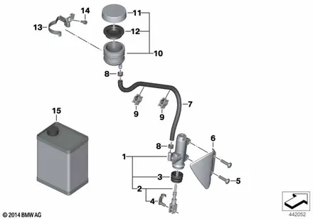 REAR BRAKE MASTER CYLINDER W CONTAINER
