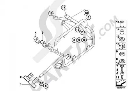 CASE HOLDERMOUNTING PARTS