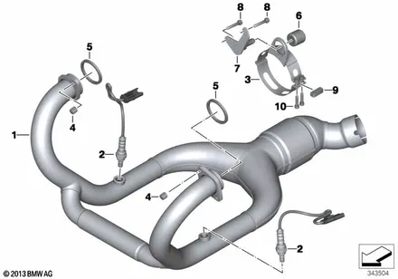 EXHAUST SYSTEM PARTS WITH MOUNTS