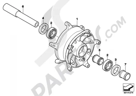 WHEEL HUB, FRONT