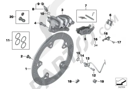REAR WHEEL BRAKE
