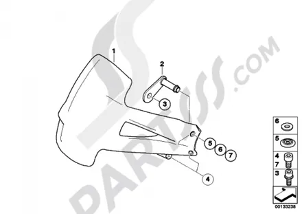 WHEEL COVER, CARBON, NEAR WHEEL, REAR