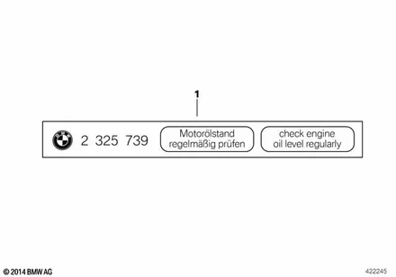 LABEL OIL LEVEL