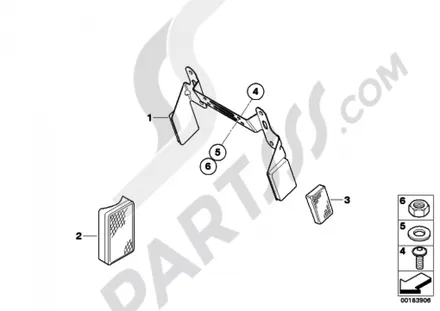 LICENSE PLATE BRACKET US  REFLECTORS