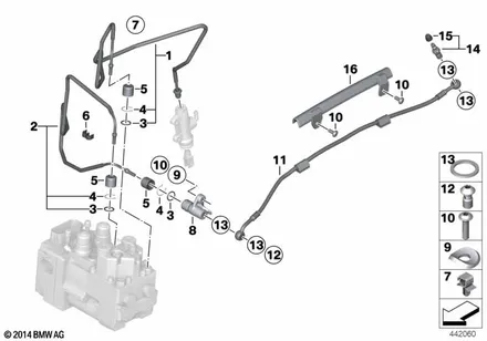 BRAKE LINE, REAR, I-ABS GENERATION 1
