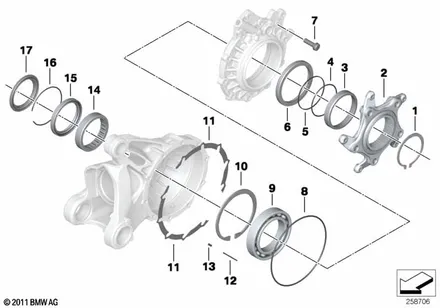 BEARING, RING GEAR COVER WITH VENT